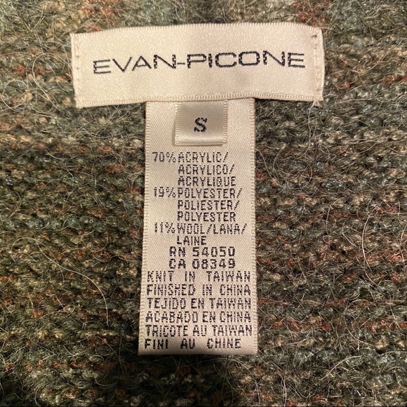 Evan Piccone Green and Brown Cardigan S - Picture 9 of 9